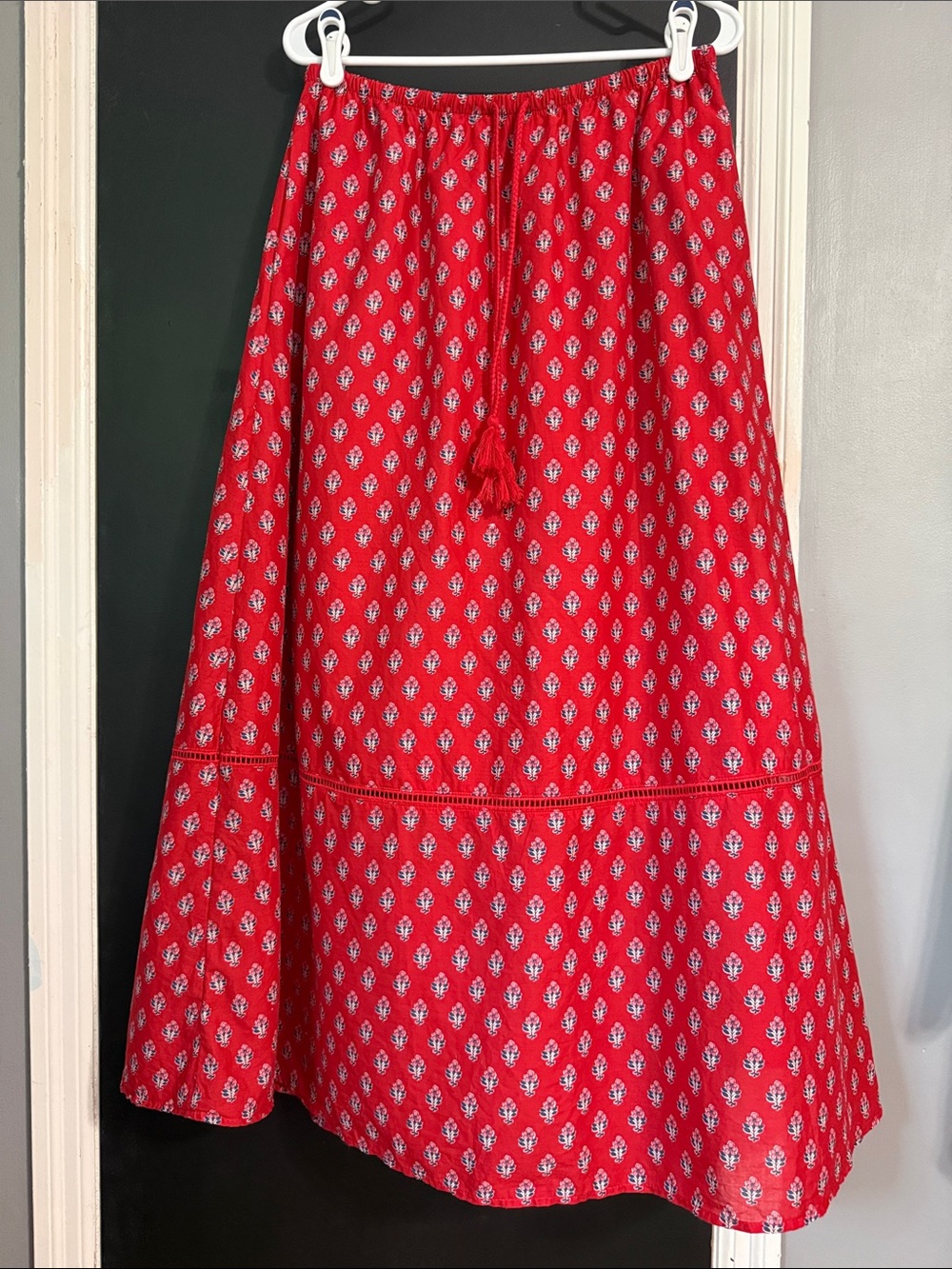 Universal Thread Prairie Cotton Lined Maxi Skirt Size: M